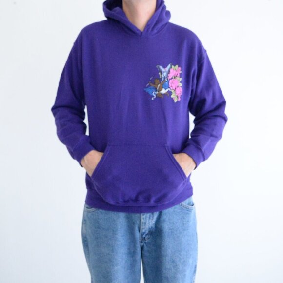Lil Nas X Purple Band Tour Dates Pullover Cotton Coated Sweatshirt Medium - Picture 1 of 10